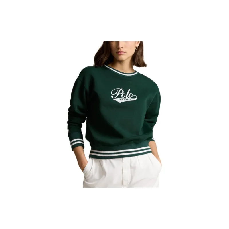 Polo Ralph Lauren Wimbledon Tennis Open Collection SS24 Sweatshirt Women's Moss Agate-3