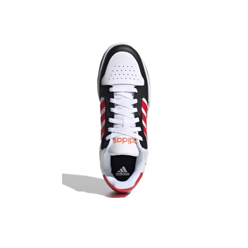 Adidas Neo Entrap Low Top Skateboard Shoes Unisex White Red-3