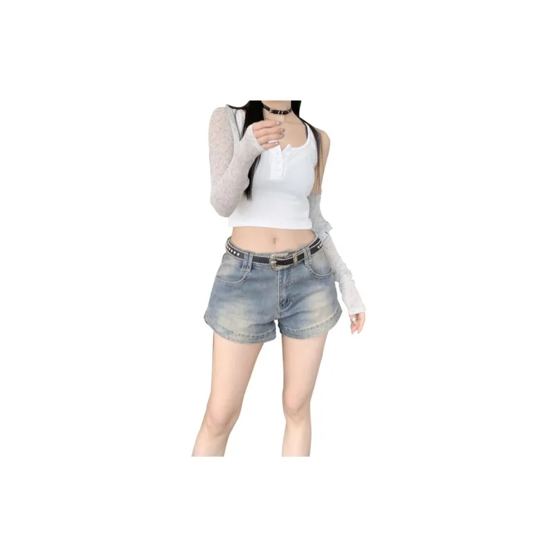 FOREVER 21 Denim Shorts Women's Vintage Blue-2