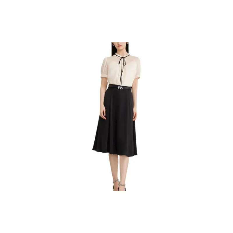 Goodland Casual Long Skirts Women's Black-4