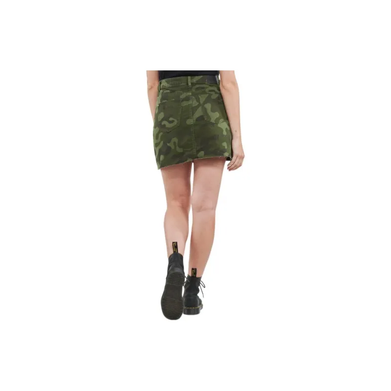 Desigual Casual Short Skirts Women's Green-2