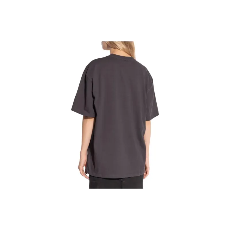 GANNI Drop Shoulder Heart T Shirt-2