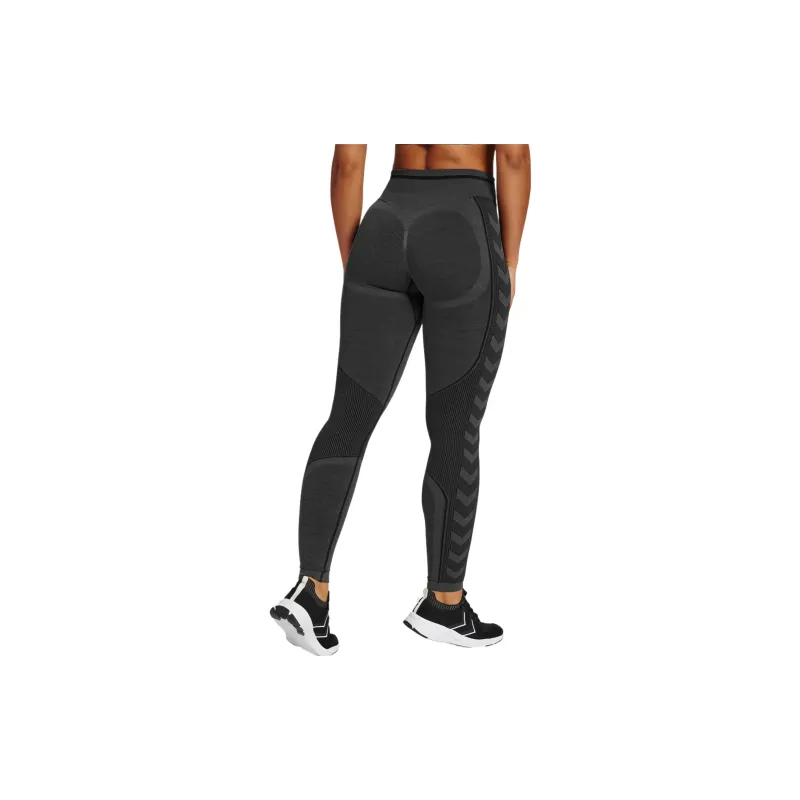Hummel HmlMT LULU SEAMLESS SCRUNCH TIGHTS Knitted Sweatpants Women's Black-4