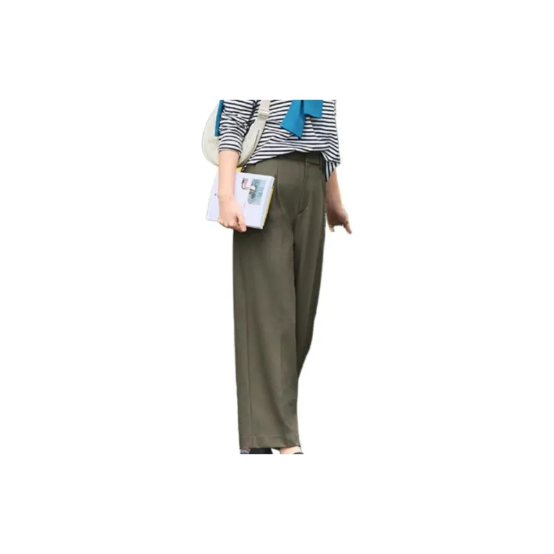 UNIQLO Suit Trousers Women's Olive-1
