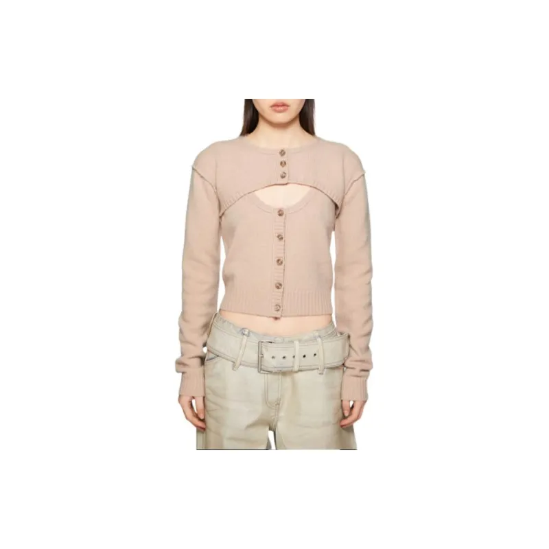 Acne Studios FW24 Sweater Women's Gray Pink-1