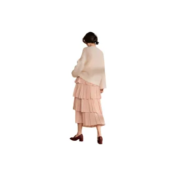 QIAOYUHUAZUN Skirt Set Women's Pink White