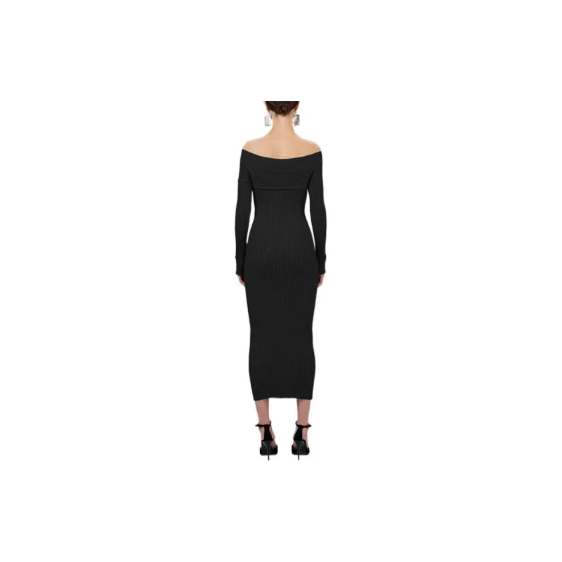 Self portrait Long Sleeved Dresses Women's Black-2