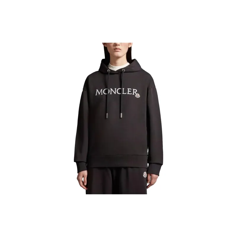 Moncler Logo Embroidered Drawstring Hoodie-4