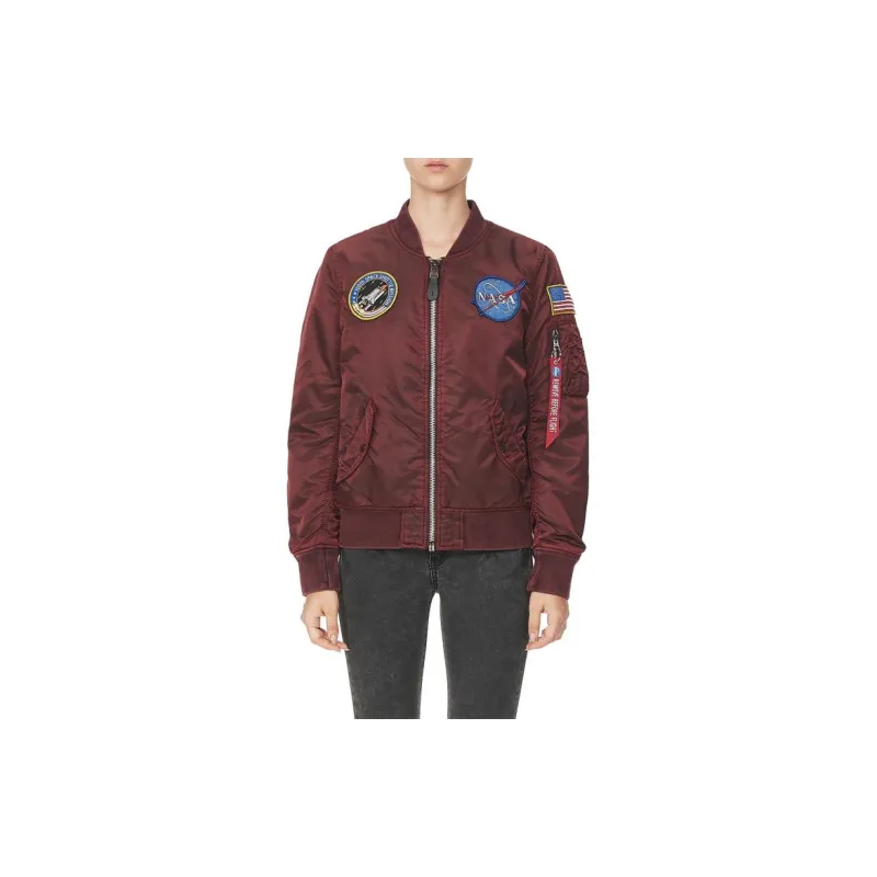 Alpha Industries x Nasa Jacket Women's Red-2