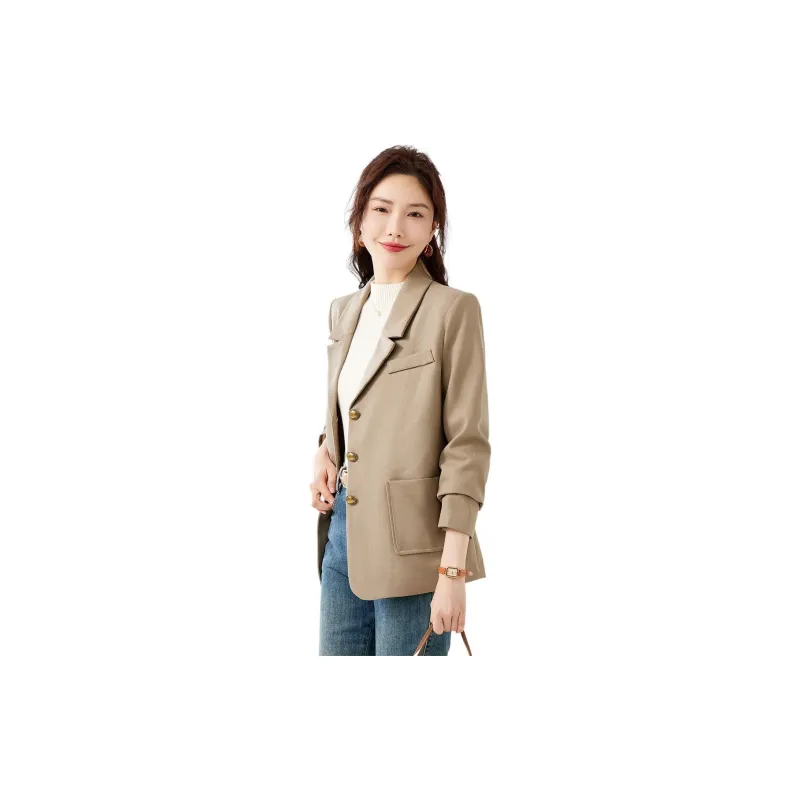 TERRE BLEUE Business Suit Women's Khaki-4