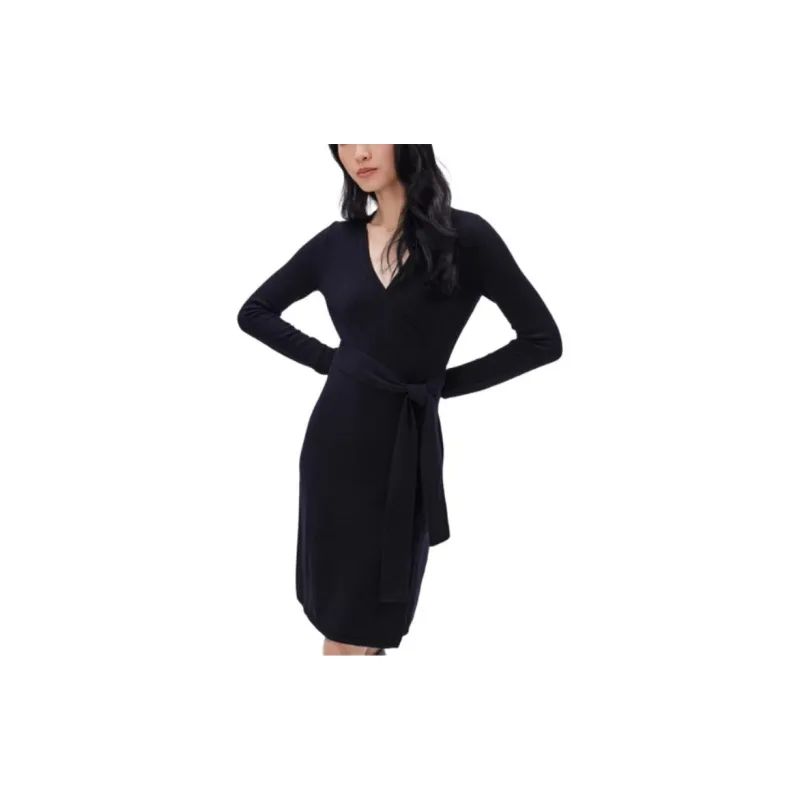 DVF Diane Von Furstenberg Long-Sleeved Dresses Women's Black-4