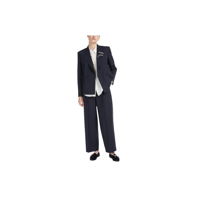 WEEKEND MaxMara Business Suits Coats Women's Blue-1
