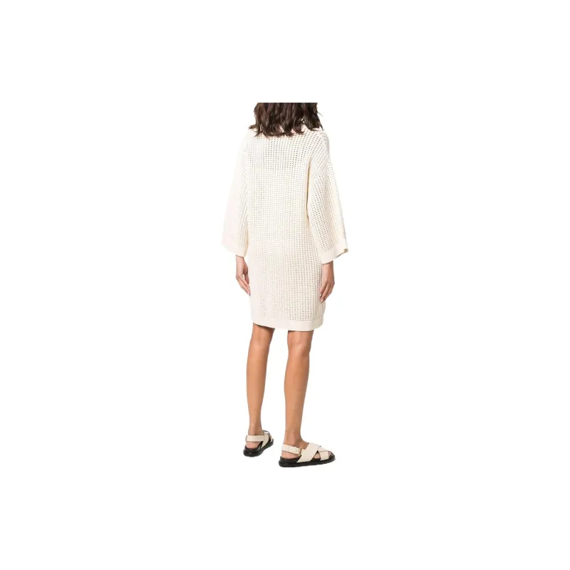 NANUSHKA Wingtip-collar Knitted Dress-1