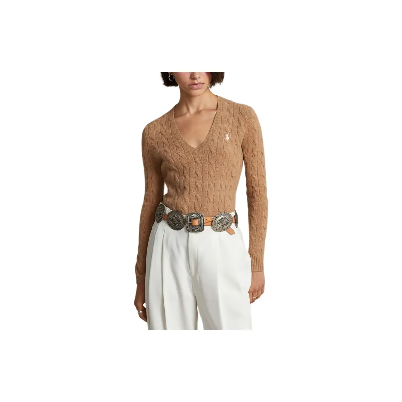 Polo Ralph Lauren SS24 Sweater Women's Camel-2