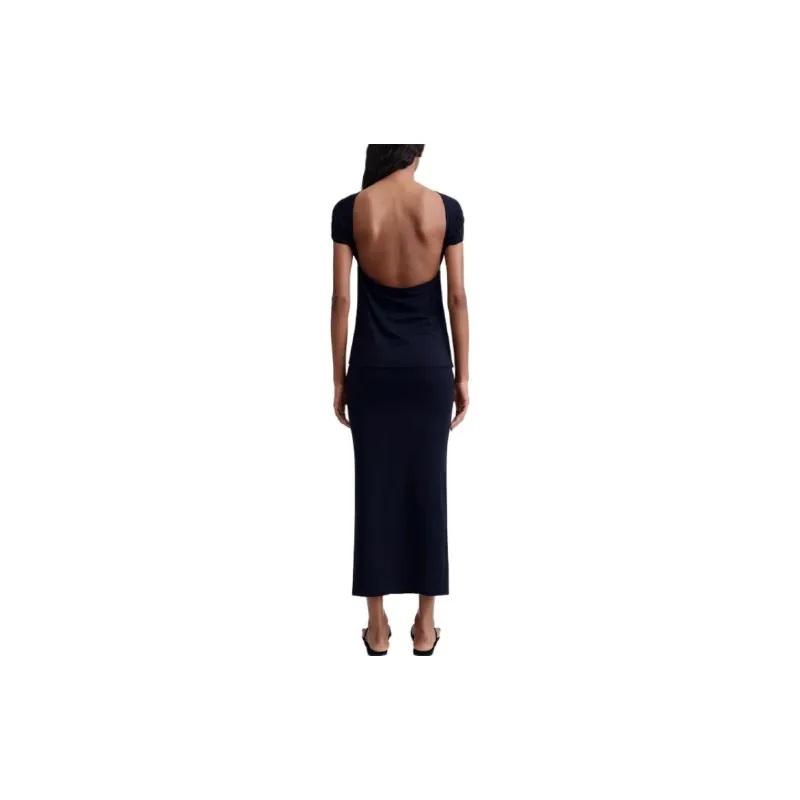 TOTEME T-Shirts Women's Dark Marine Blue-3