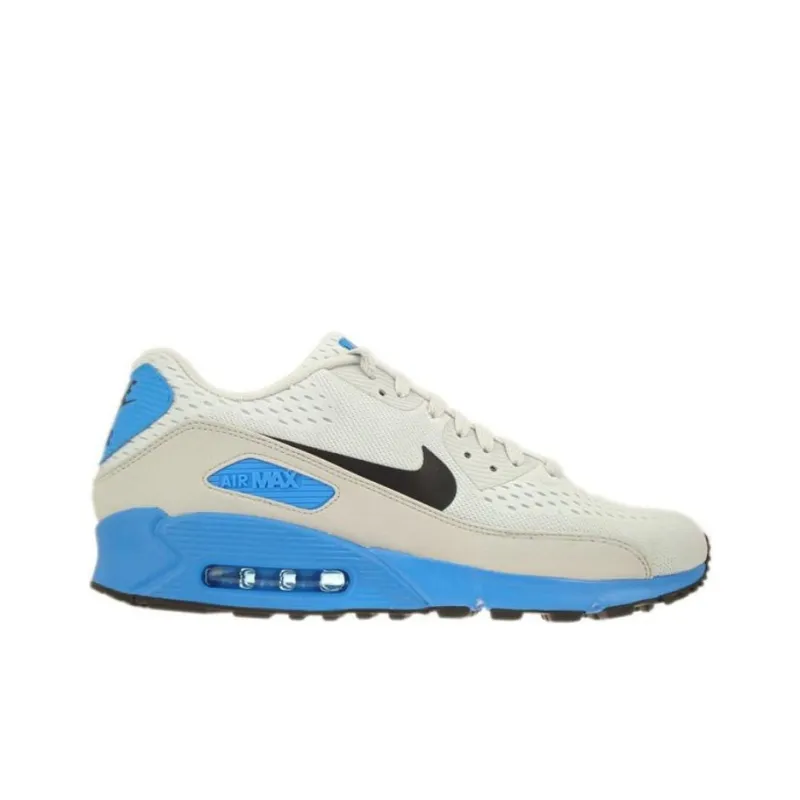 Nike Air Max 90 Anti-Slip Wear-Resistant Low-Top Casual Running Shoes Unisex White Gold-1
