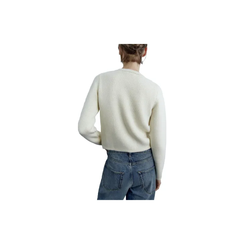 ZARA Cropped Coats Women's White-3