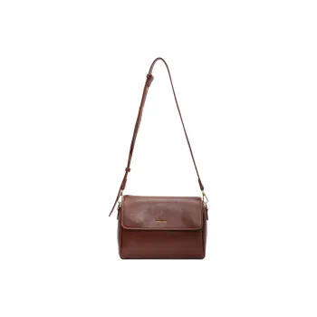 FAMAN PU Shoulder Bag Crossbody Bag Women's Brown Coffee Coffee Black