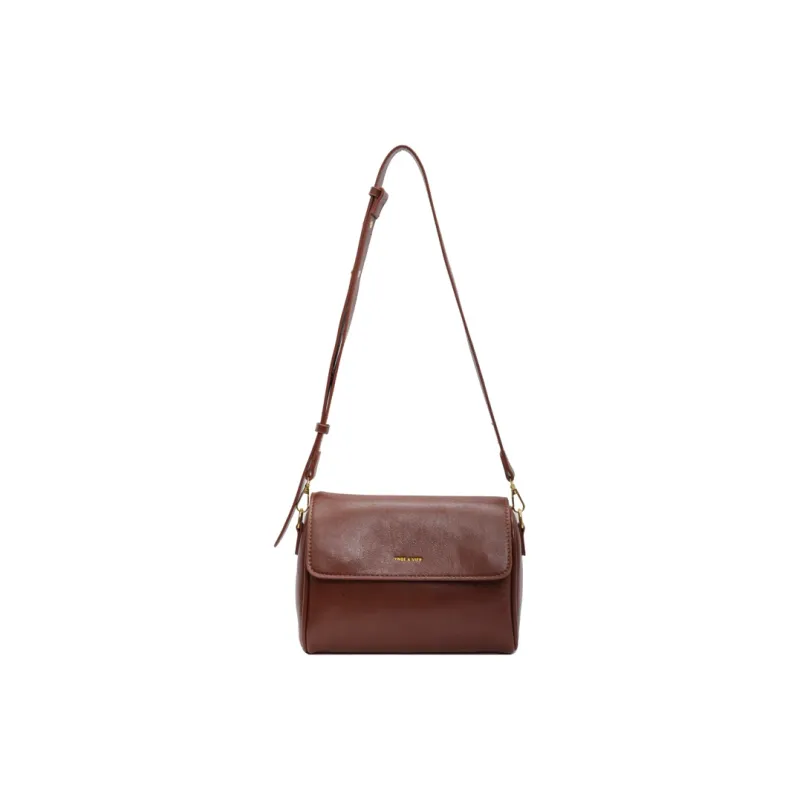 FAMAN PU Shoulder Bag Crossbody Bag Women's Brown Coffee Coffee Black-0