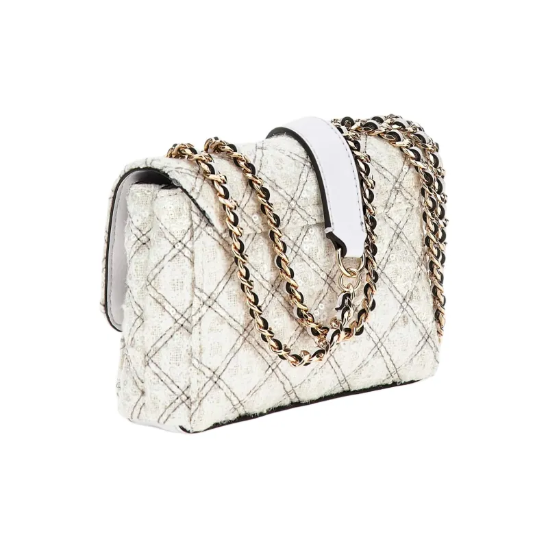 GUESS Polyester Crossbody Bag Shoulder Bag Mini Women's White-1