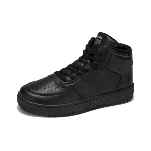 TONYBEAR Anti Slip Wear Resistant Mid Top Skateboard Shoes Men's