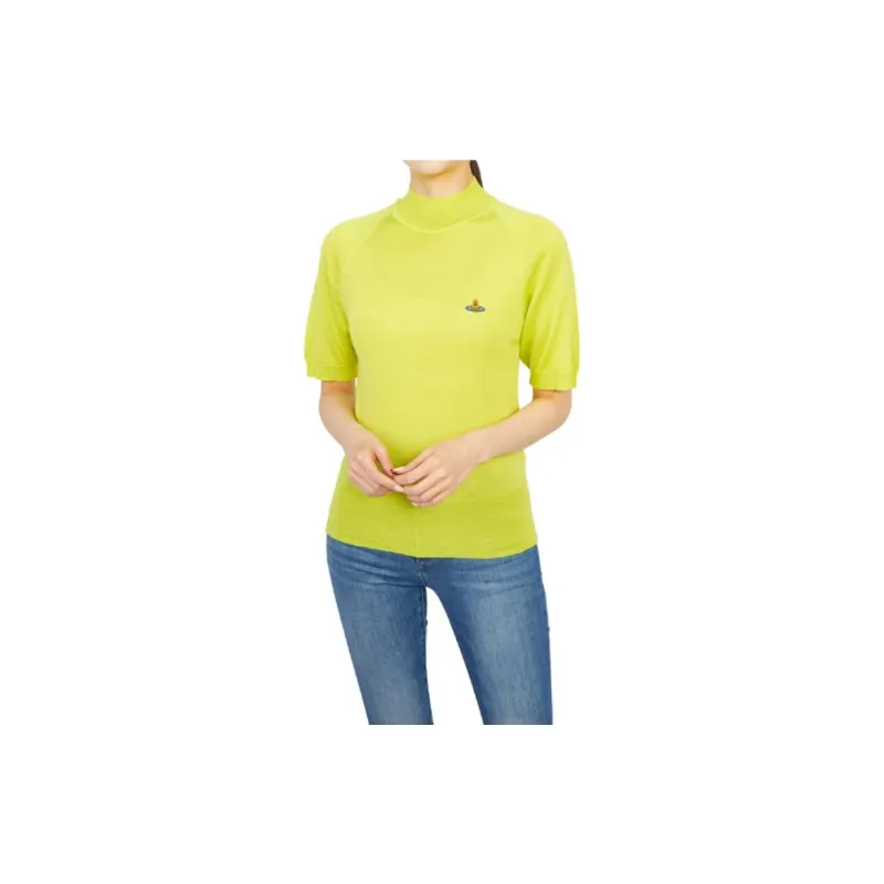 Vivienne Westwood Orb Embroidered Short Sleeved Knitted Jumper-1