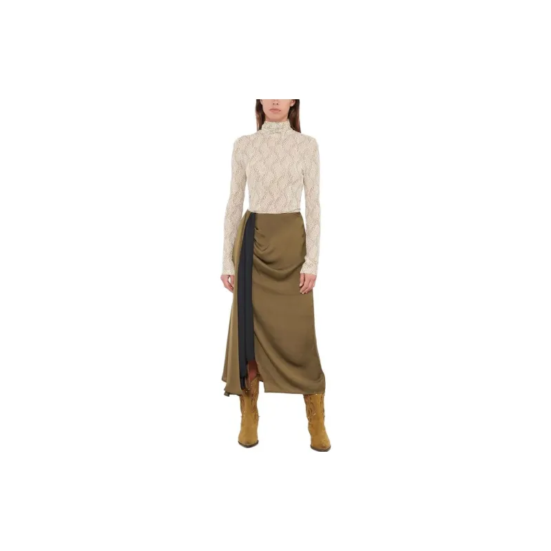 ISABEL MARANT Joyela Abstract Patterned High Neck Top-1
