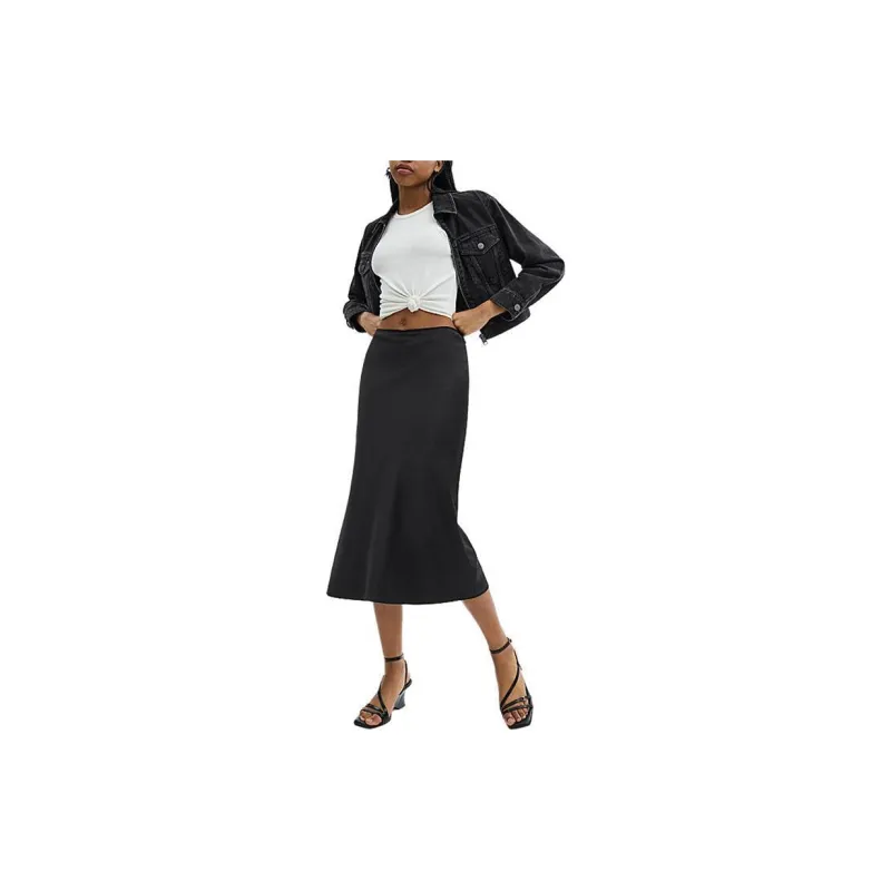 COACH Casual Long Skirt Women's Black-1
