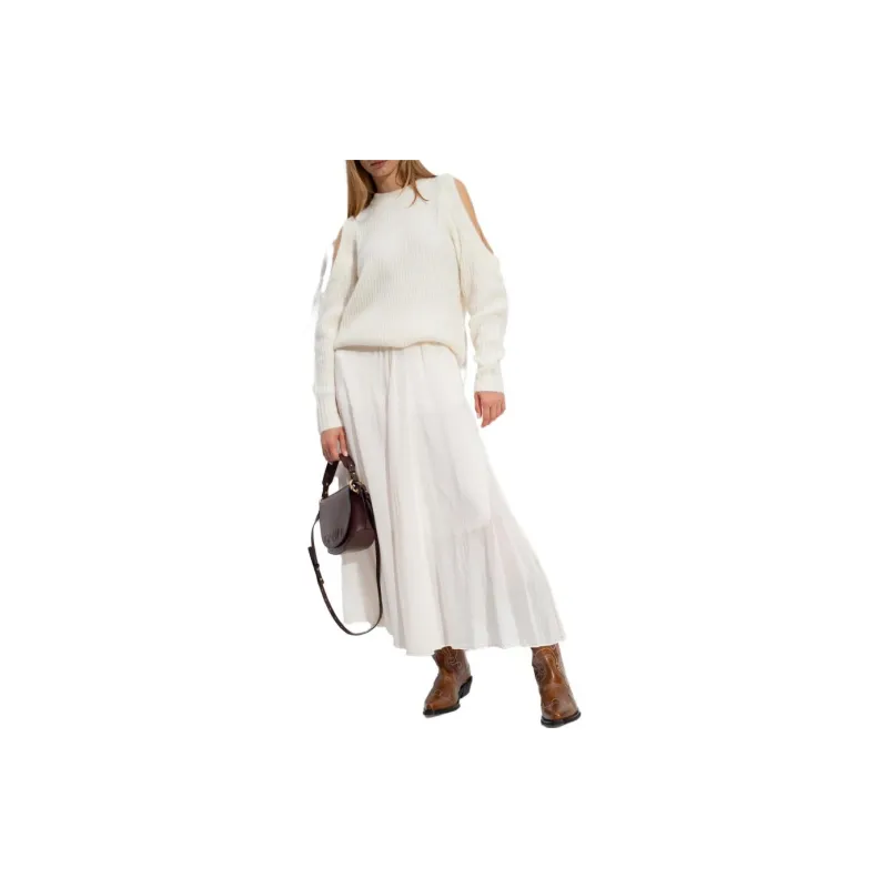 GANNI Cold Shoulder Crewneck Jumper-1