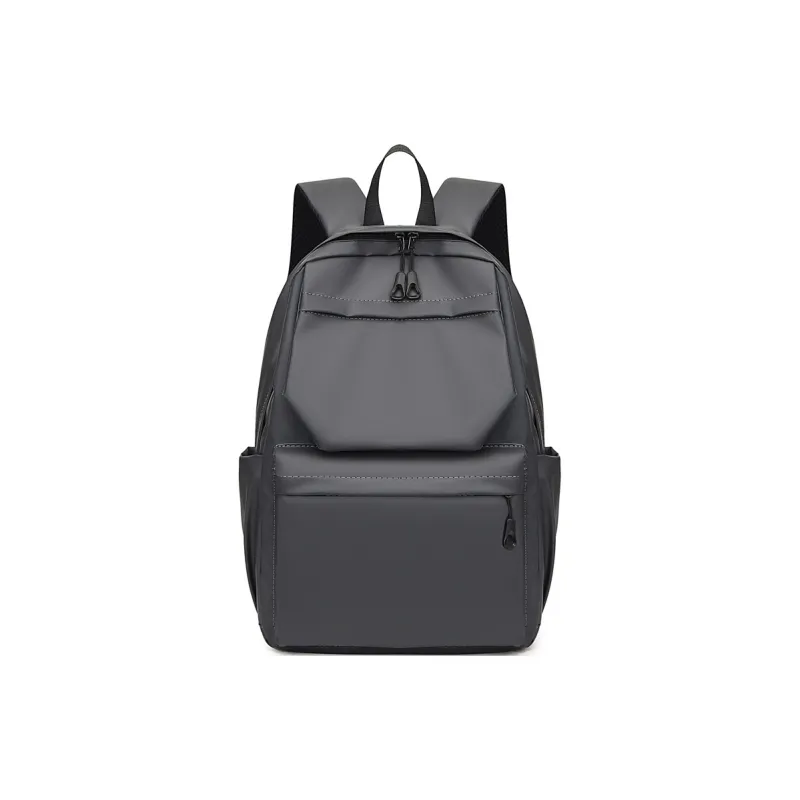 MingLu Oxford Backpack Regular Unisex Gray/Black-7