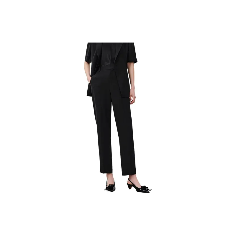 JZ. ANNAKRO Casual Pants Women's Plain Black-1