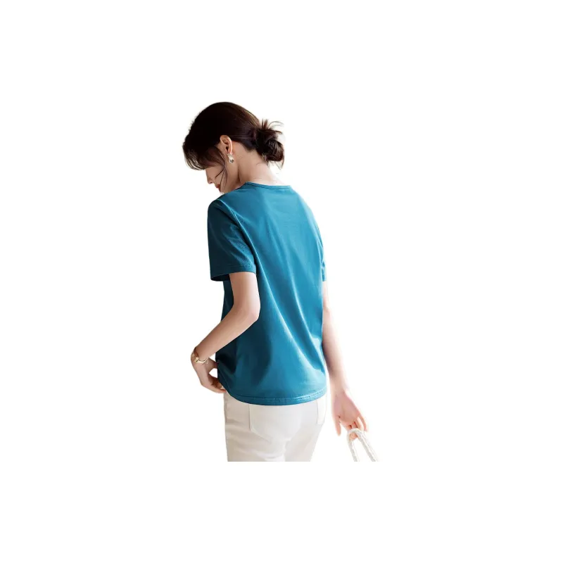 XWI T Shirt Women's Peacock Blue-2