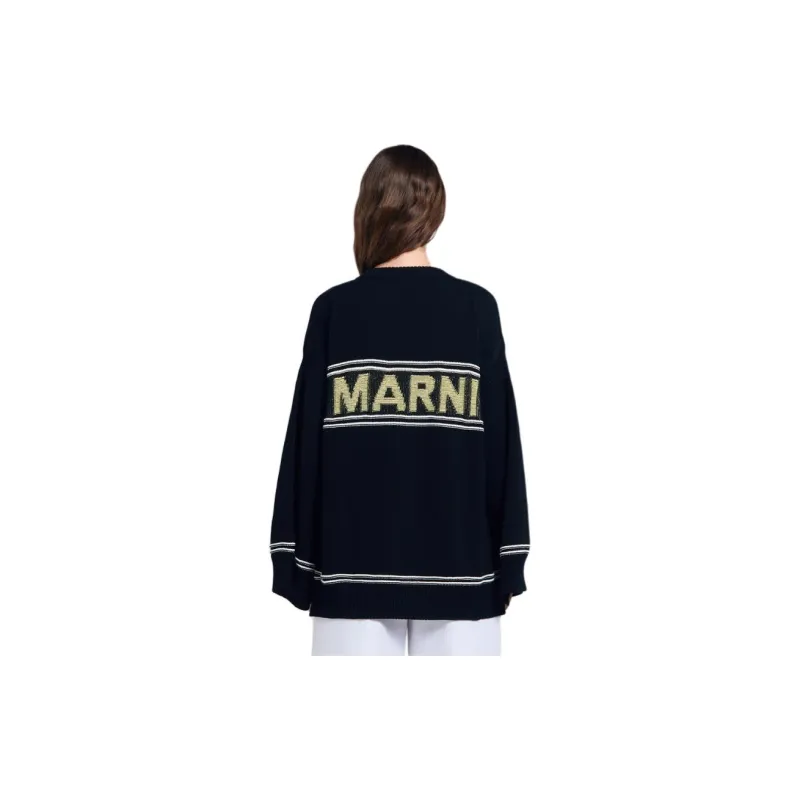 MARNI Buttoned Oversized Fit Cardigan-2