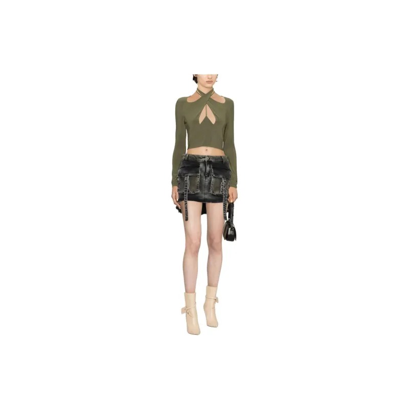 Blumarine Casual Short Skirts Women's Black-1