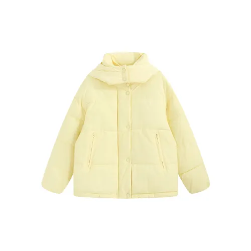 PZGE Puffer Jackets Women's Yellow