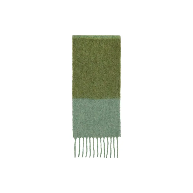 MARNI Mohair Knit Scarves Men's Green-1