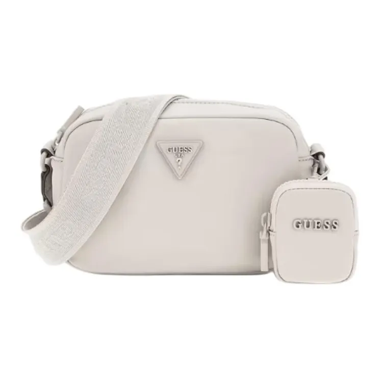 GUESS Polyamide Shoulder Bag Crossbody Bag Mini Women's Cream-0
