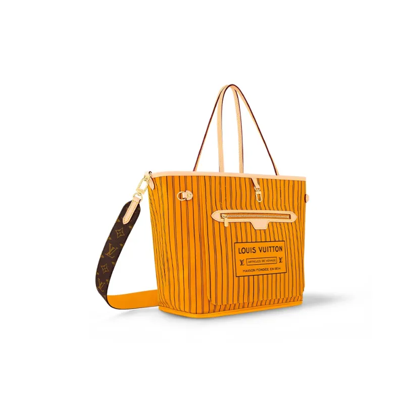 LOUIS VUITTON Neverfull Bandouliere Mm Inside Out Monogram/Jaune Safran-2