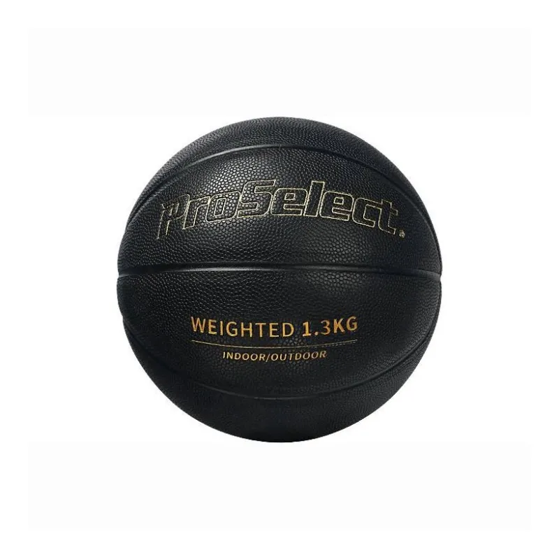 ProSelect Weighted Training Ball Collection PU Basketball Black Size 7 Competition Unisex-1
