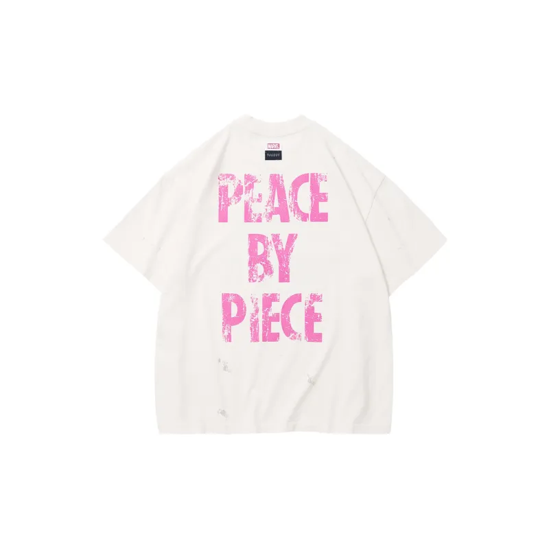 VESSEL X MARVEL Collaboration Collection T Shirt Unisex White-1