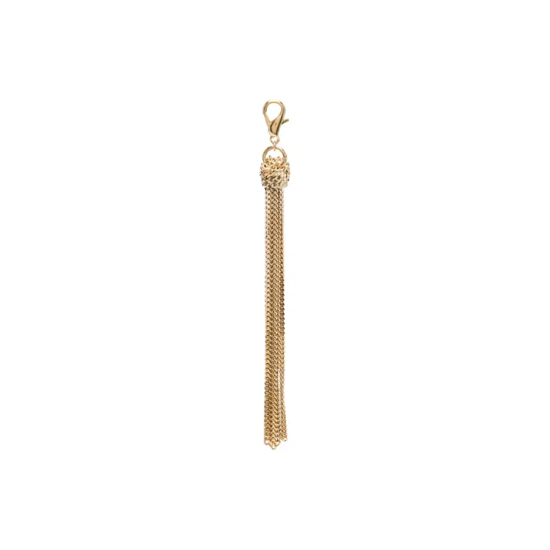 Golden Goose Chain Tassel Keyring-0