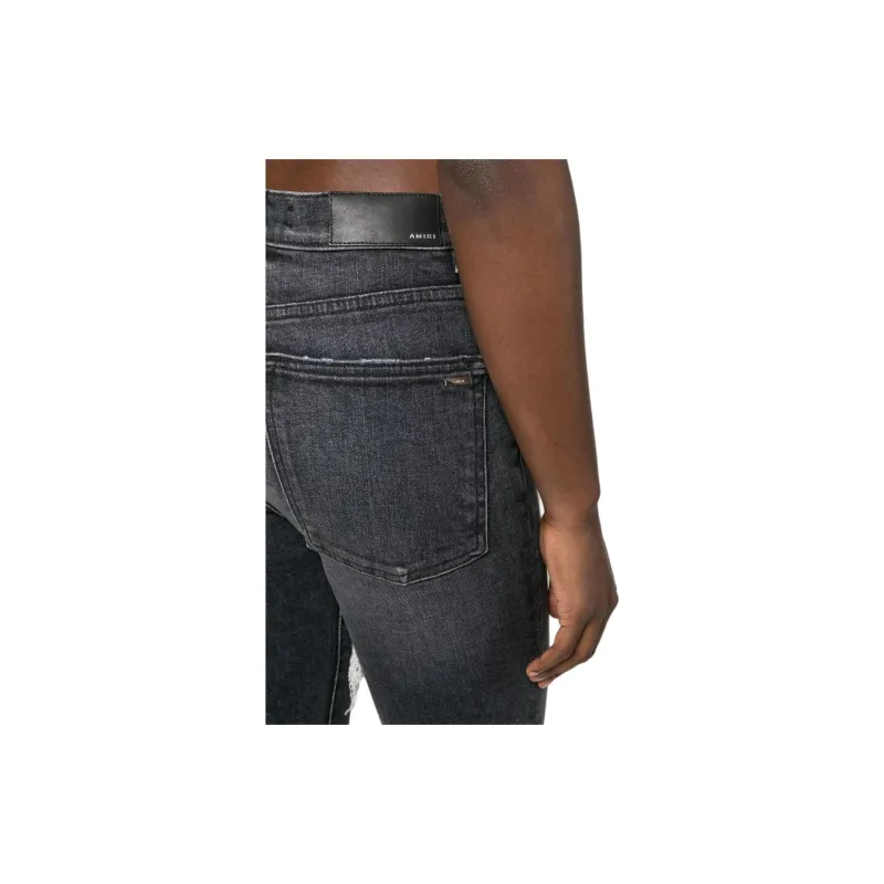 AMIRI High waist Distressed Skinny Jeans-4