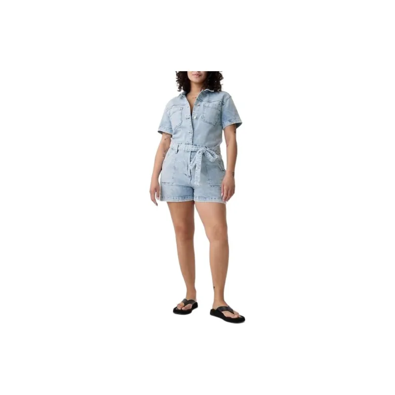 GAP Bodysuits Women's Light Wash Indigo-1