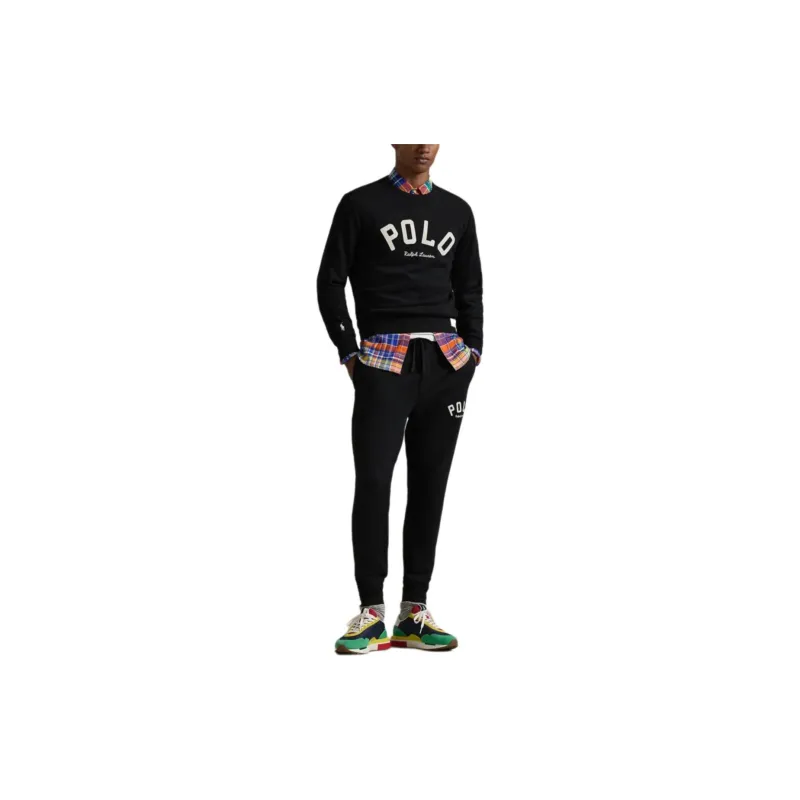 Polo Ralph Lauren FW24 Knitted Sports Pants Men's Black-1