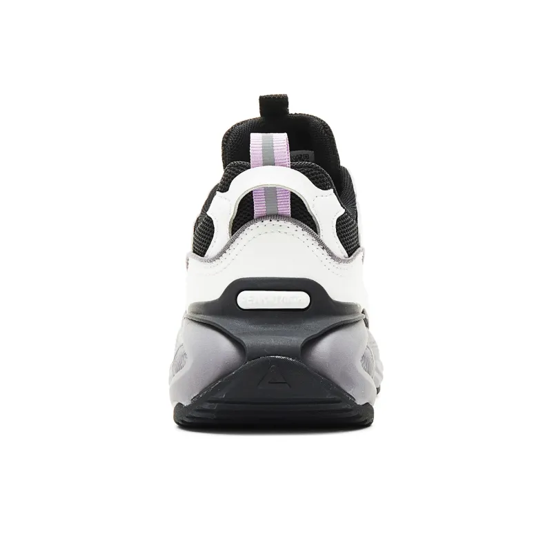 PEAK Taichi Yunxi Cushioning Coverage Rebound Slip Resistant Low Top Casual Shoes Women's Light Gray Black-4