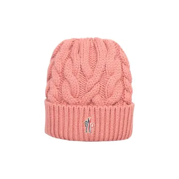 Moncler Logo Embroidered Ribbed Beanie