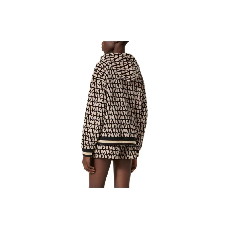 Valentino Logo Monogrammed Zipped Hoodie-2