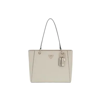 GUESS Polyurethane Tote Bag Shopping Bag Handbag Shoulder Bag Women's Cream
