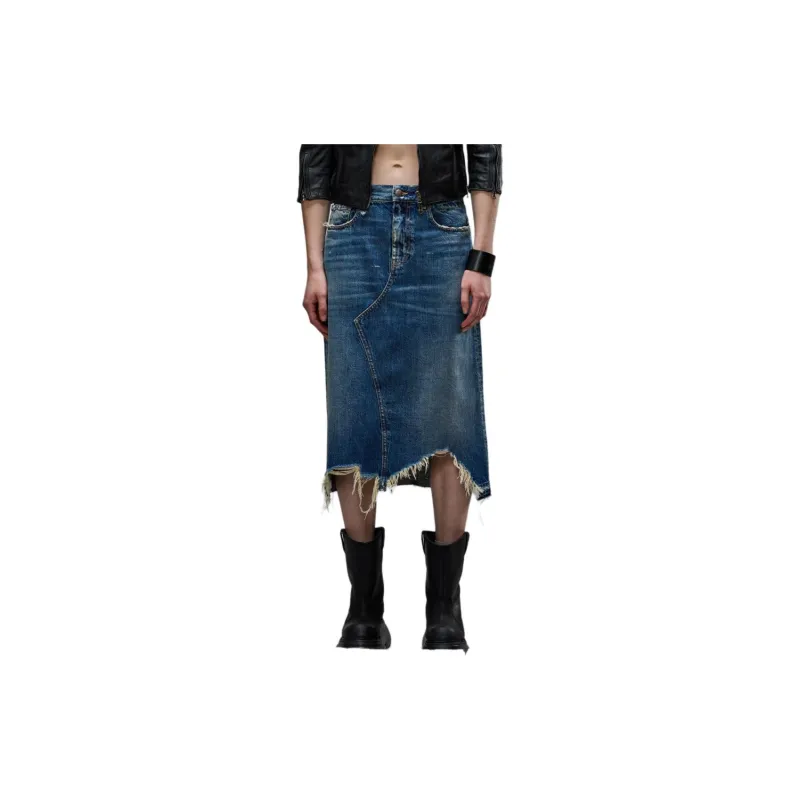 R13 Jesse Distressed Frayed Skirt-2