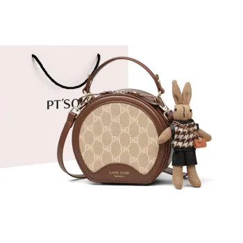 PT'SON Synthetic Leather Crossbody Bag, Handbag Regular Women's Coffee